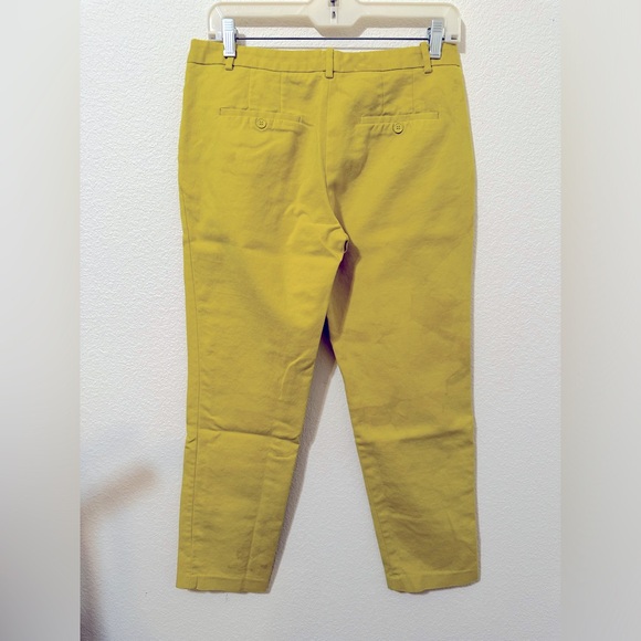 ZARA BASIC Chartreuse Chino Ankle Length Trousers WITH CALLOUTS - Picture 2 of 8